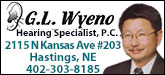G. L. Wyeno Hearing Specialists Sponsorship Banner